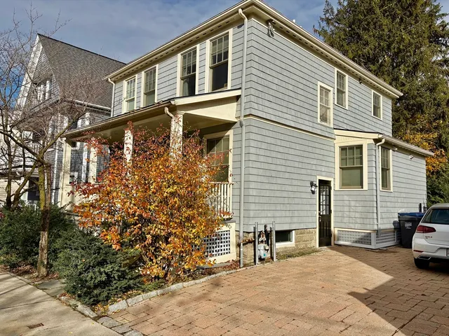 a view of a house with a patio