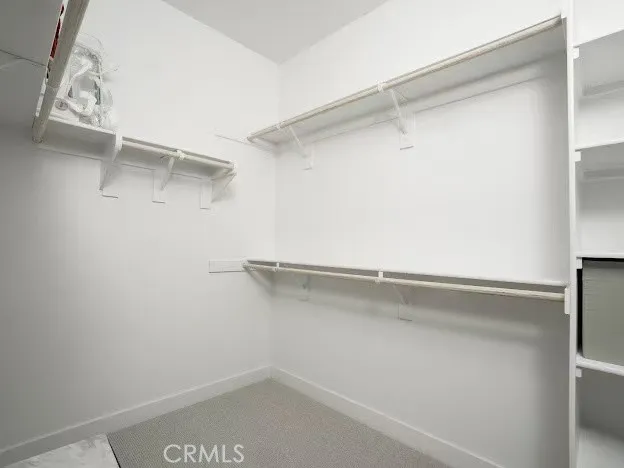 a close view of closet