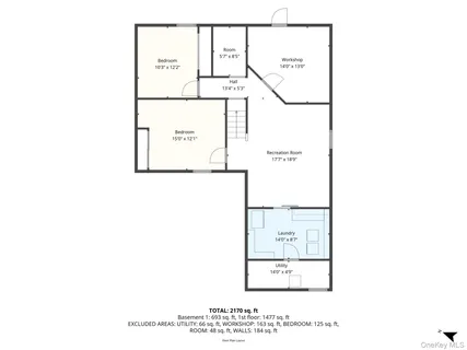 a picture of a room with a white wall and a large window