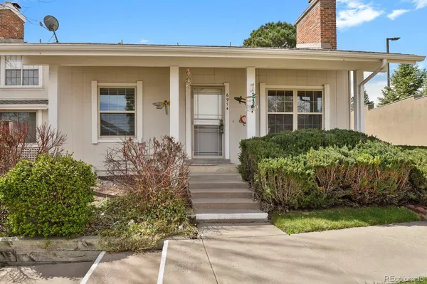 a front view of a house