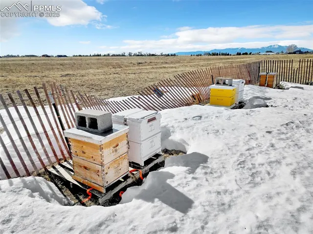 a view of a terrace with seating space