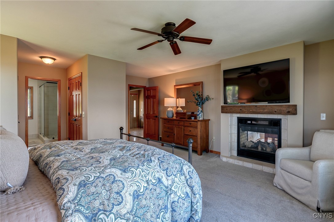 2811 White Haven Road Lenox, NY 13032 - Photo 23 of 50 Stunning Primary En Suite with Gas Fireplace