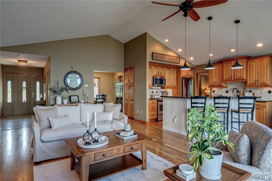 2811 White Haven Road Lenox, NY 13032 - Photo 31 of 50 Cathedral ceilings enhance the beautiful living sp