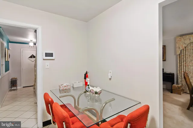 a view of livingroom and dining room