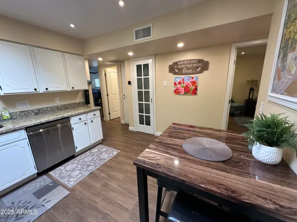 a glass walk in closet