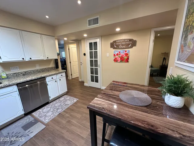 a glass walk in closet
