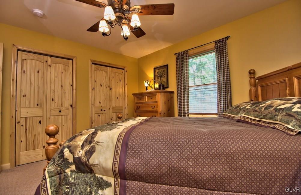 104 Rhododendron Road Jim Thorpe, PA 18229 - Photo 21 of 48 Bedroom 2 includes 2 dbl closets w/ custom solid p