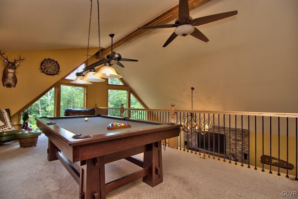 104 Rhododendron Road Jim Thorpe, PA 18229 - Photo 33 of 48 The loft boasts two lighted fans, a vaulted ceilin