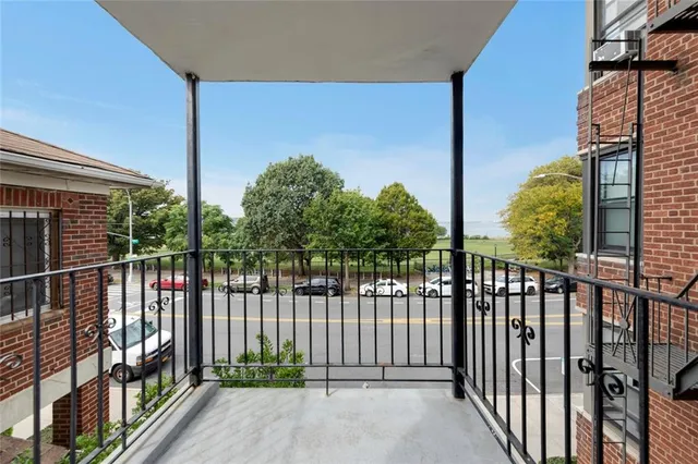 a view of a wrought iron stairs