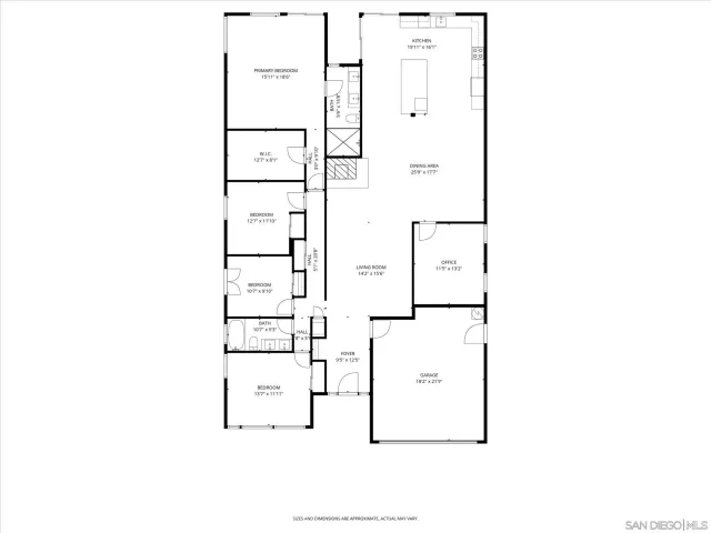 a view of a hallway with living room and furniture