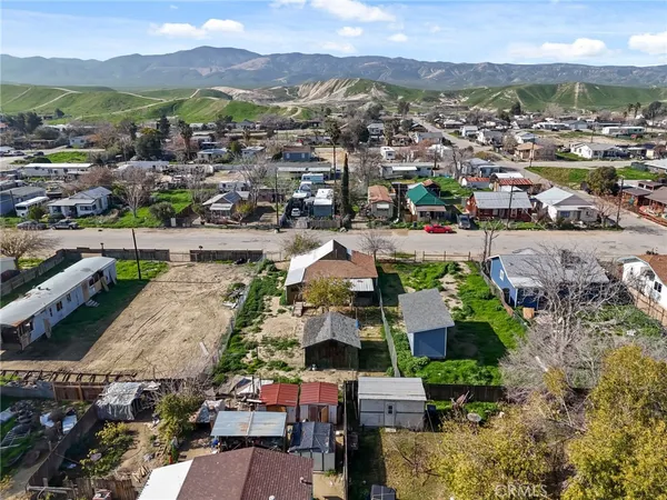a view of city and mountain