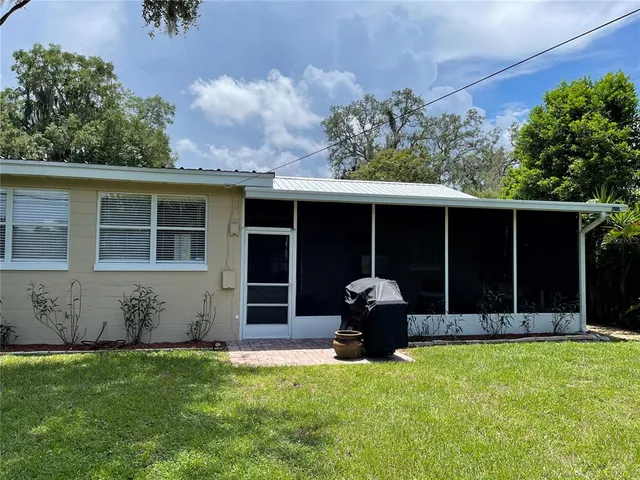 a house view with a garden space