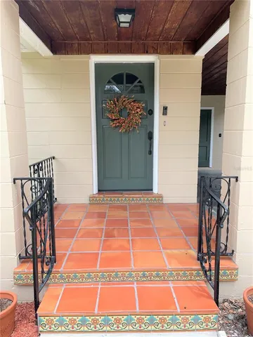 a backyard of a house