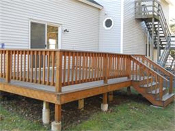 156 Ayer Road Shirley, MA 01464 - Photo 6 of 10 a view of a wooden bench in a backyard