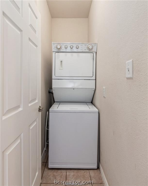 1001 Krenek Tap Road, Unit 2105 College Station, TX 77840 - Photo 19 of 24 Convenient in-unit stackable washer and dryer located downstairs