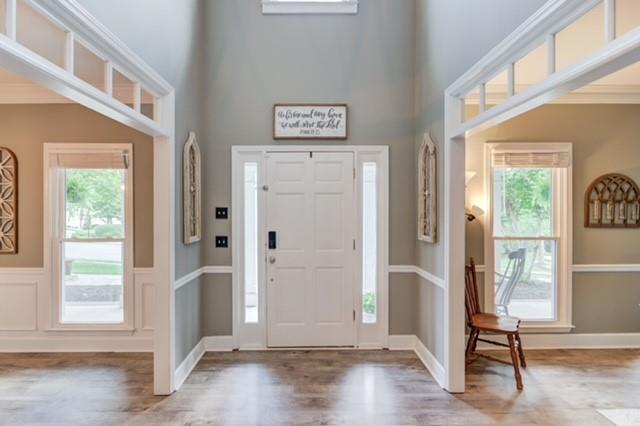 1727 Bakers Mill Road Dacula, GA 30019 - Photo 5 of 39 a view of front door with wooden floor