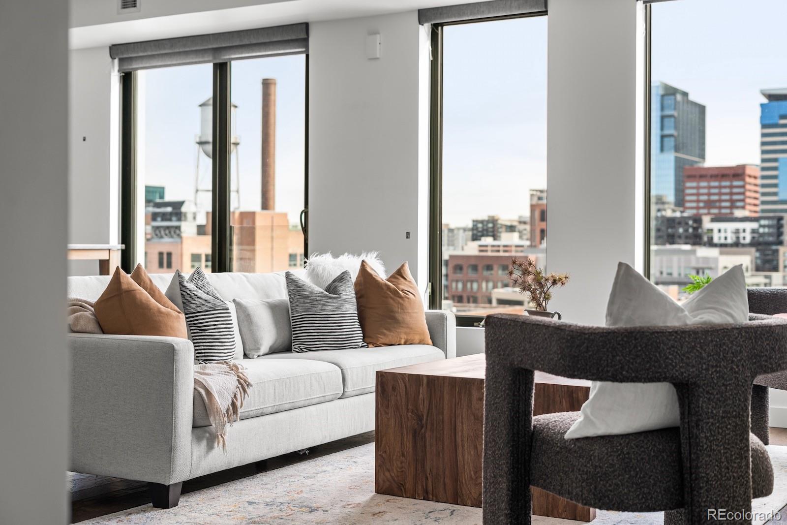 1750 Wewatta Street, Unit 1030 Denver, CO 80202 - Photo 24 of 50 a living room with furniture and a window