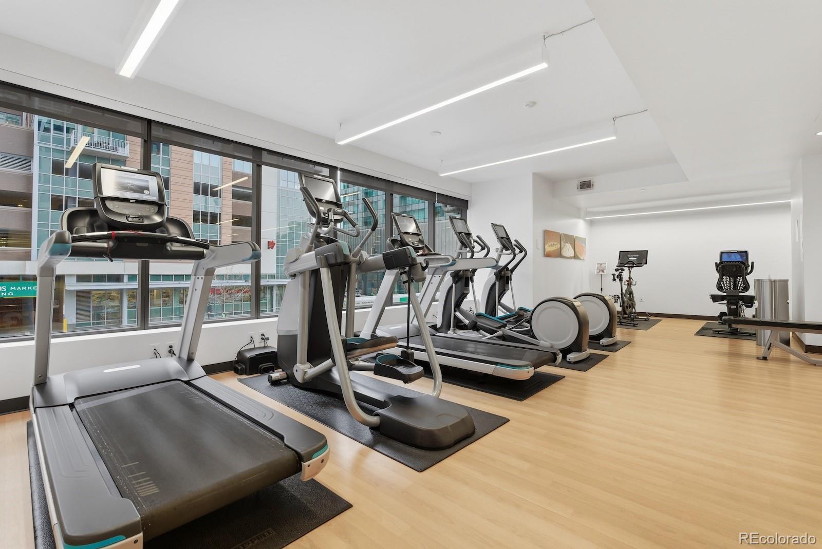 1750 Wewatta Street, Unit 1030 Denver, CO 80202 - Photo 43 of 50 a view of a room with gym equipment