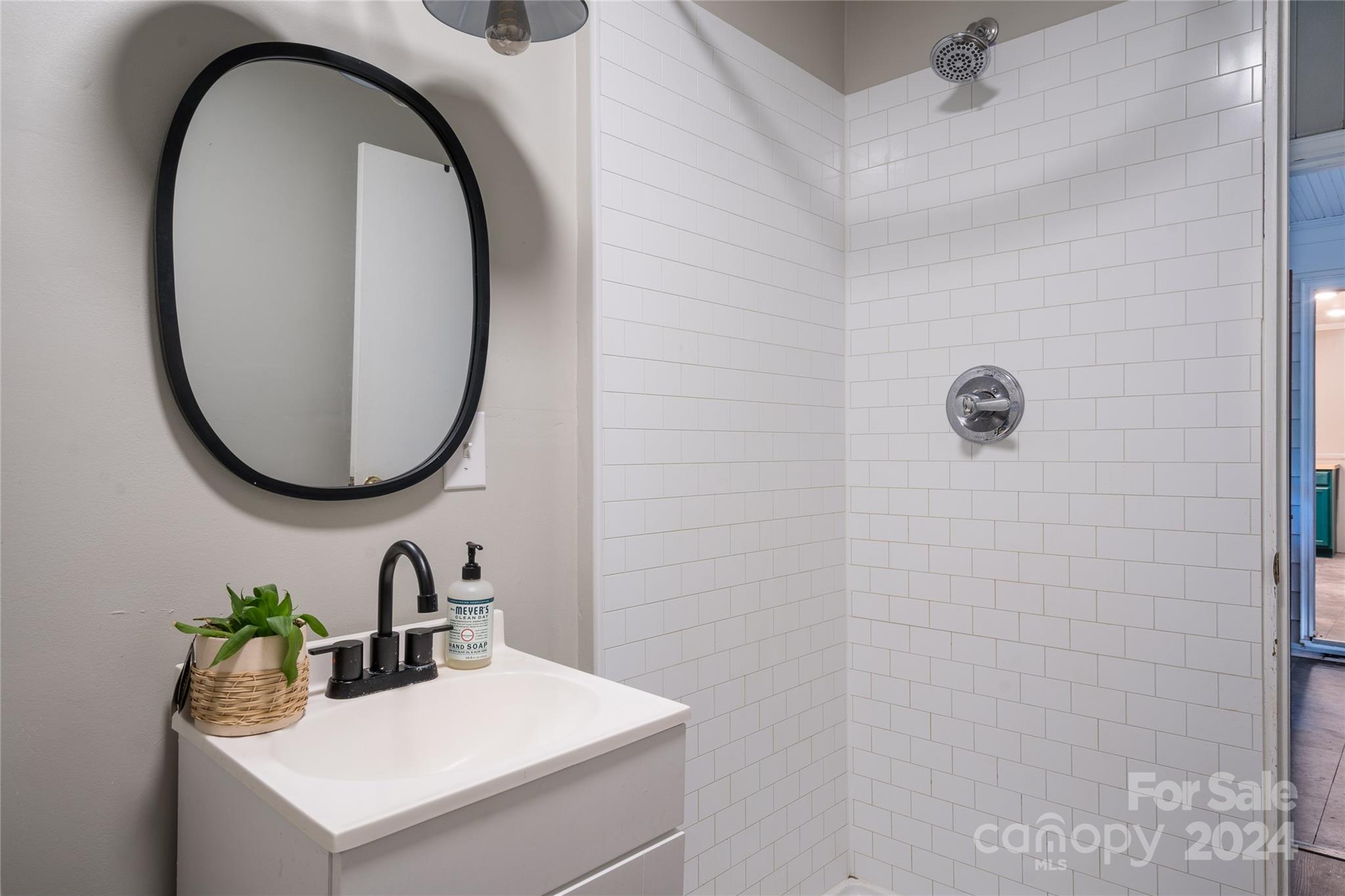 2176 Old Hickory Grove Road Mount Holly, NC 28120 - Photo 28 of 34 a bathroom with a sink and a mirror