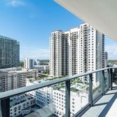 a view of balcony with city view