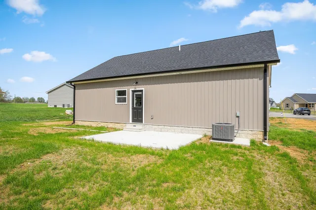 a house view with a garden space