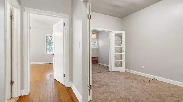 wooden floor in a gallery