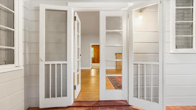 a view of front door