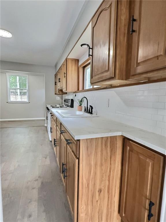 91 Blanche Road Fredericktown, PA 15333 - Photo 12 of 41 a kitchen with stainless steel appliances a sink and cabinets