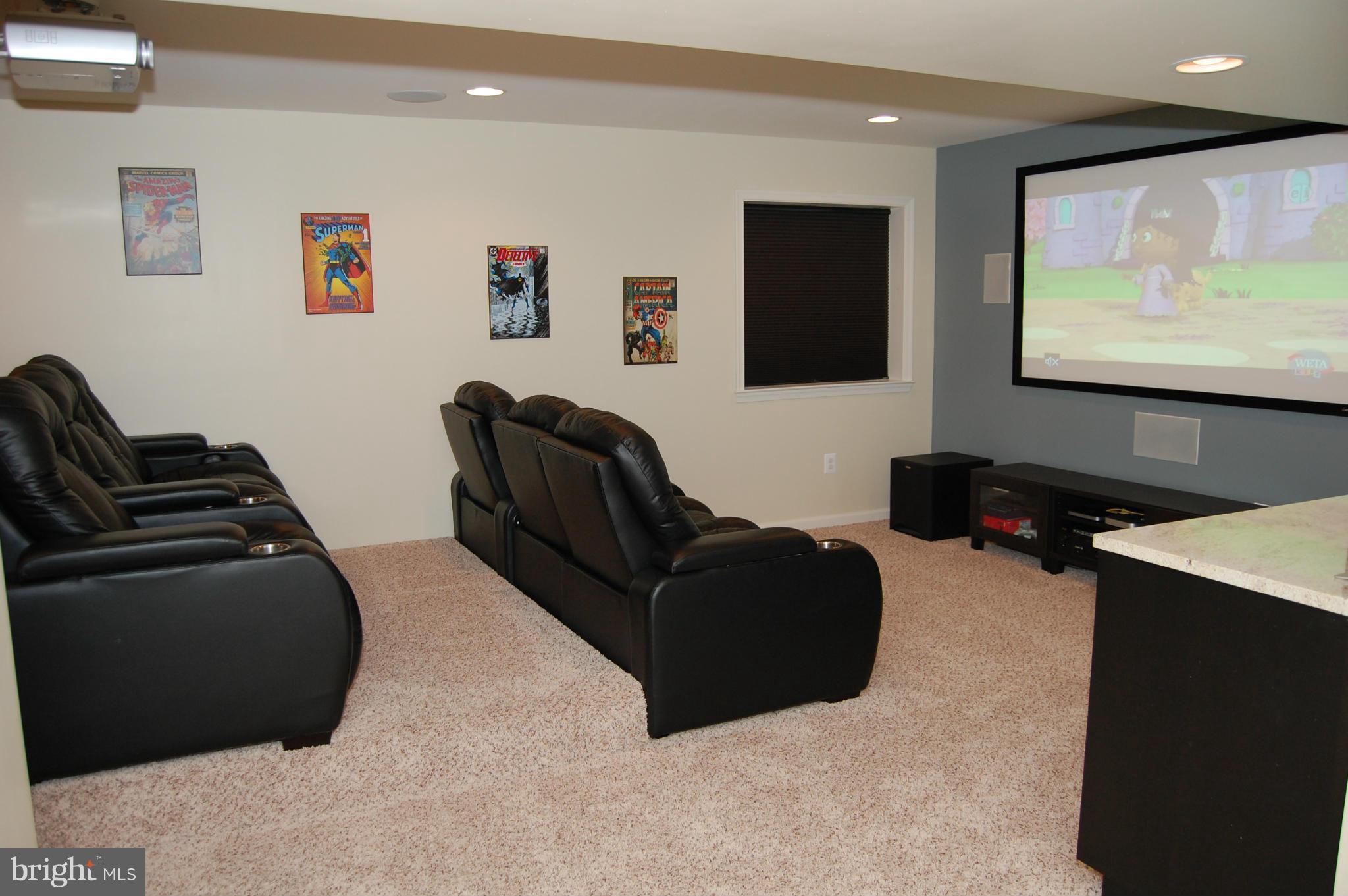 8350 Academy Road Ellicott City, MD 21043 - Photo 12 of 30 Finished Basement Movie Room