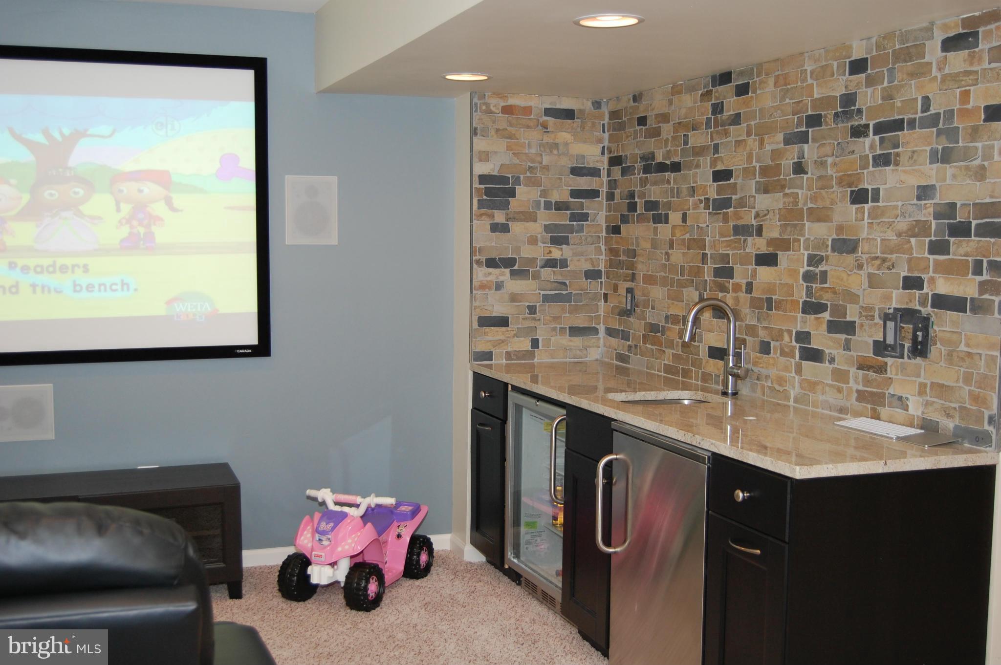 8350 Academy Road Ellicott City, MD 21043 - Photo 13 of 30 Finished Basement Movie Room
