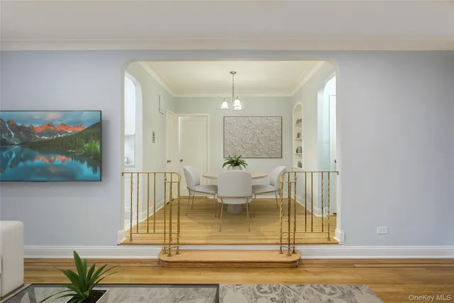 a view of kitchen and empty room