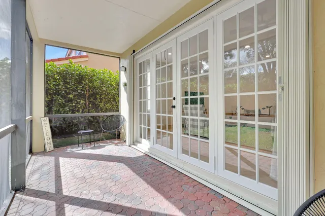 a view of front door