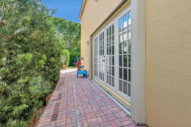 a balcony view with an outdoor space
