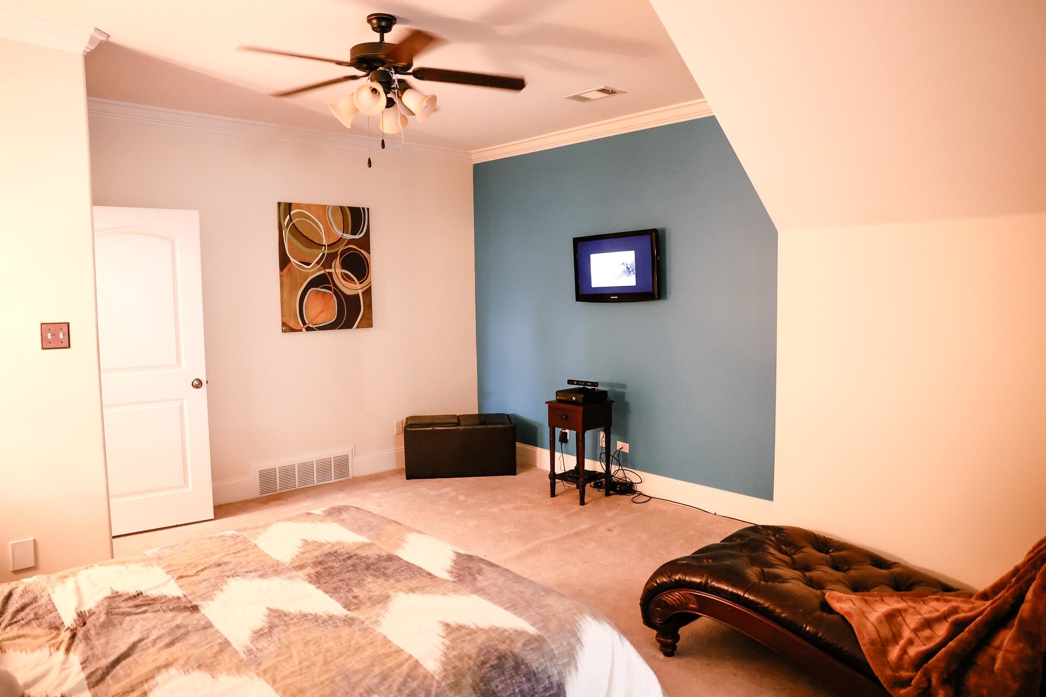 649 Ridge Springs Road Collierville, TN 38017 - Photo 35 of 35 Carpeted bedroom featuring crown molding and ceiling fan