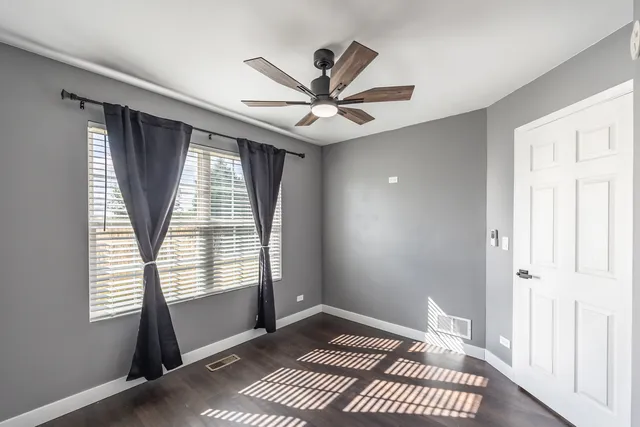 a view of a livingroom with a window