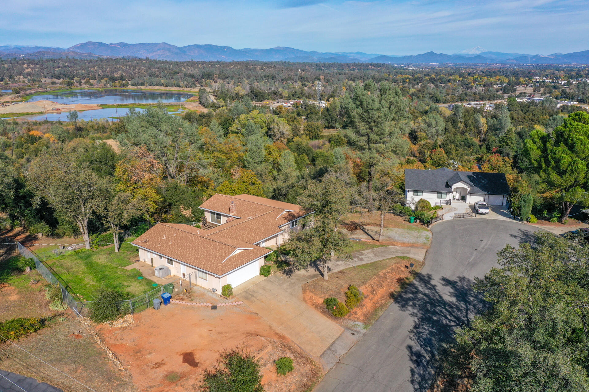 8818 Valley View Road Redding, CA 96001 - Photo 22 of 37 an aerial view of a house with outdoor space