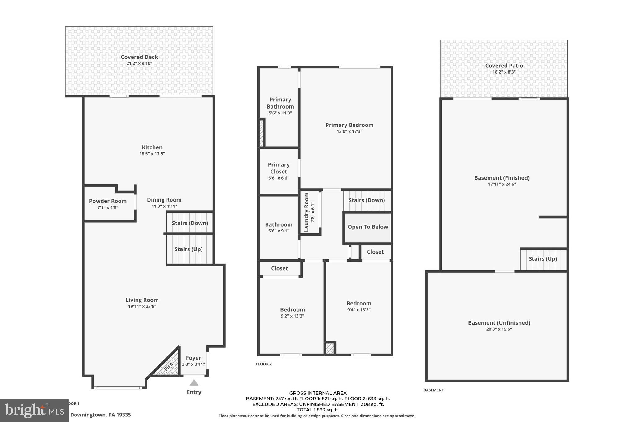 1406 Harbour Ridge Lane Downingtown, PA 19335 - Photo 52 of 57 a picture of a floor plan