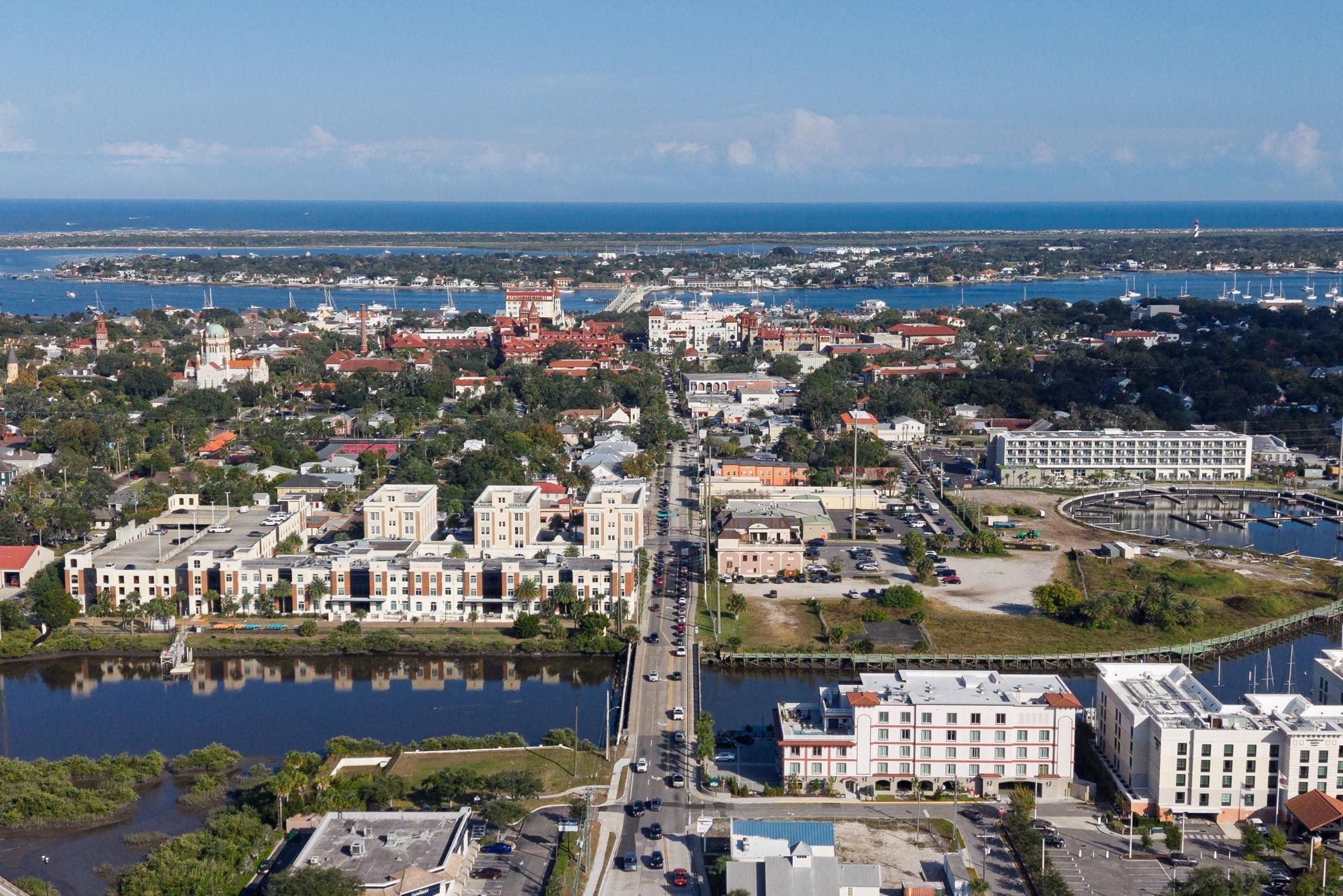 2 Clark Street St. Augustine, FL 32084 - Photo 25 of 39 an aerial view of a city