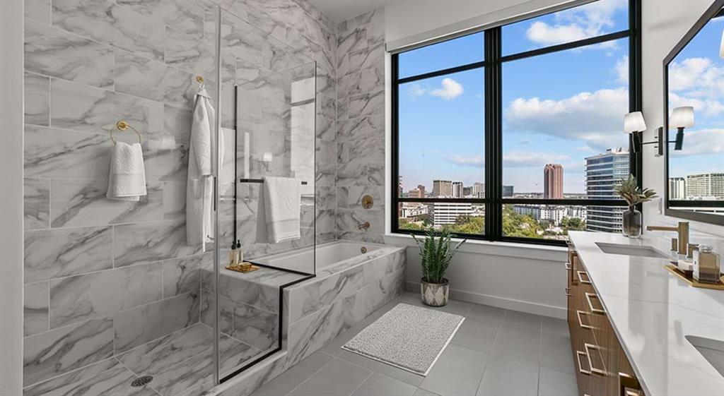 2620 Maple Avenue, Unit 1101 Dallas, TX 75201 - Photo 11 of 39 a bathroom with a tub and sink