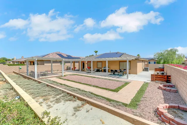 a view of a terrace with chairs