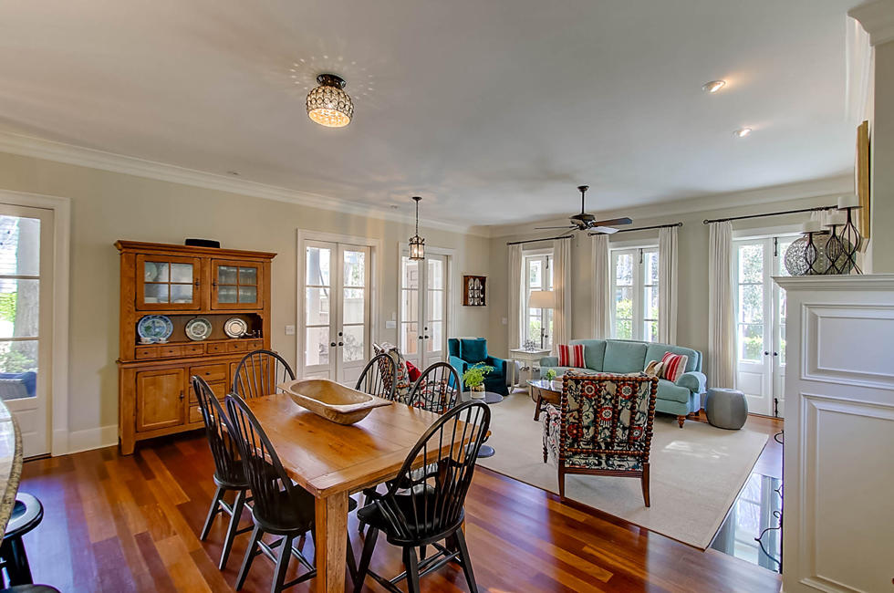 23 Fairhope Road Mount Pleasant, SC 29464 - Photo 10 of 38 Dining Room & Living Room