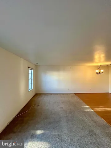 an empty room with an entryway