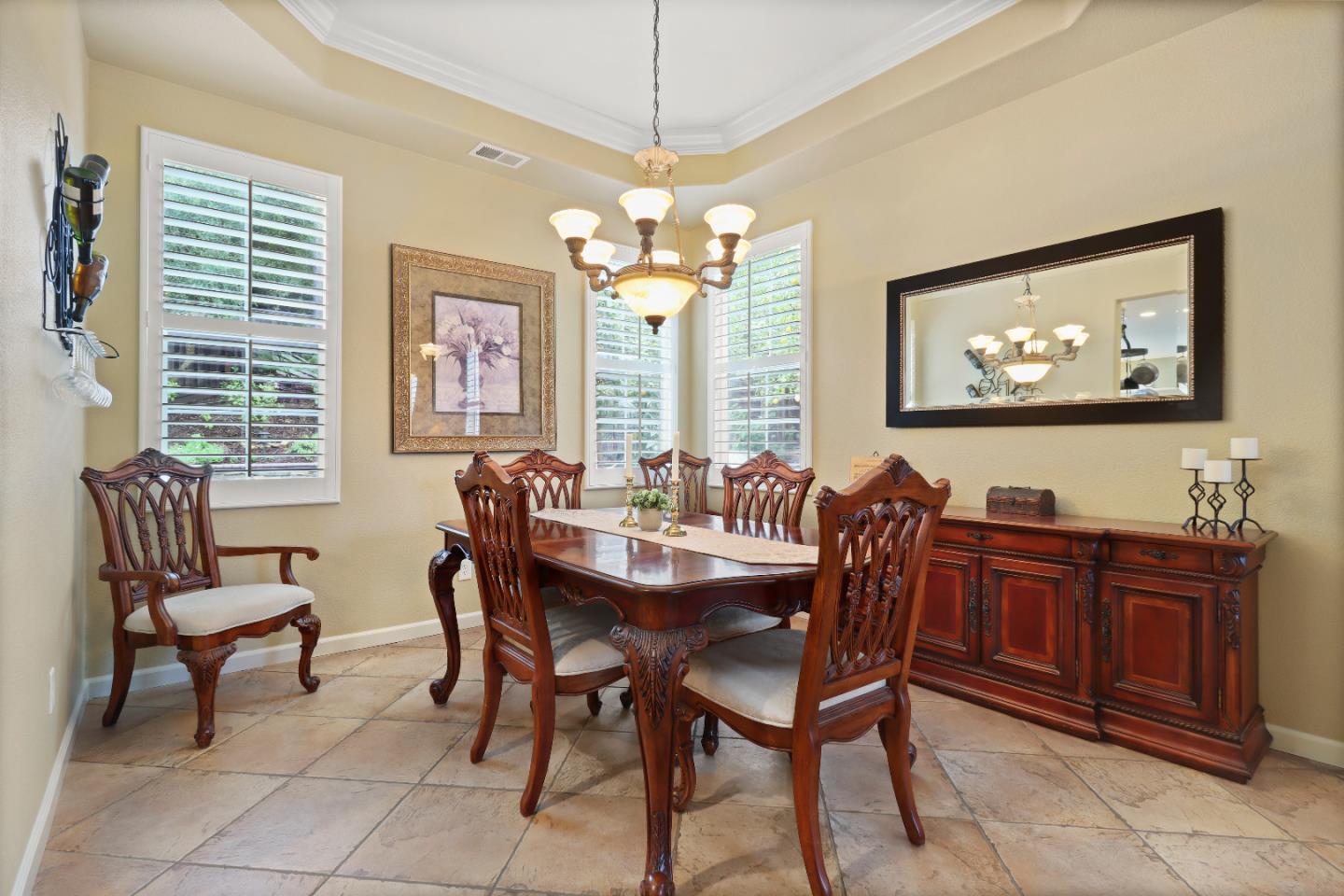 1960 County Down Way Gilroy, CA 95020 - Photo 41 of 62 a view of a dining room with furniture window and outside view