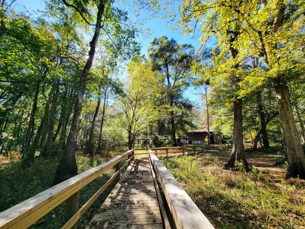 a view of lake from balcony