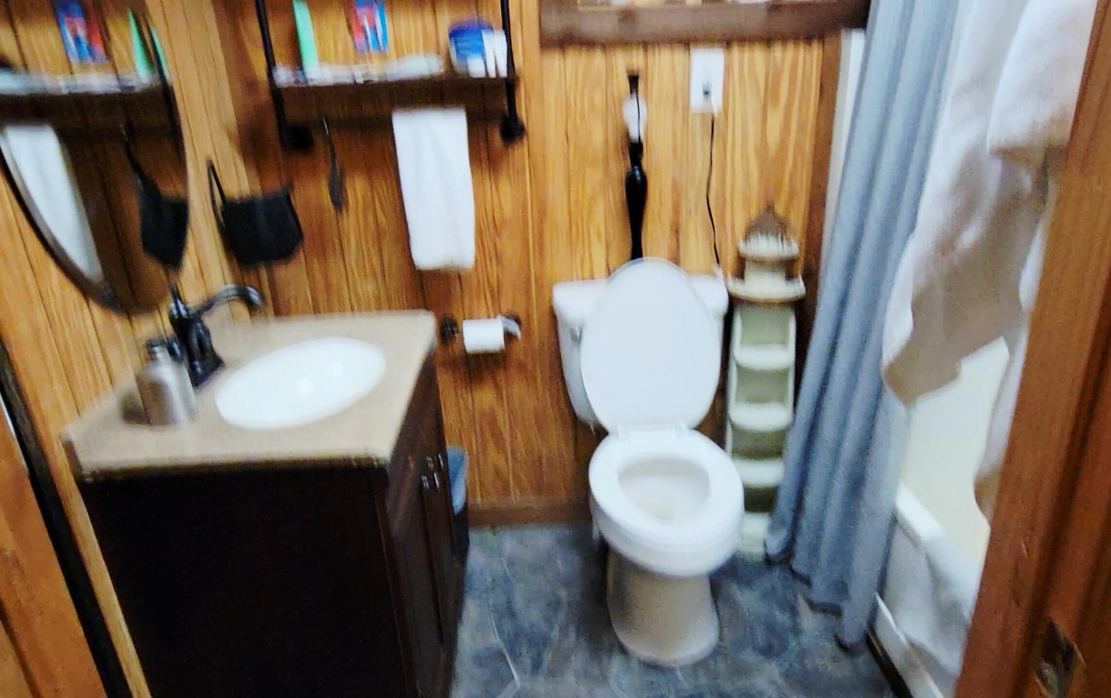 1907 River Road Ponce de Leon, FL 32455 - Photo 47 of 63 a bathroom with a sink toilet and mirror