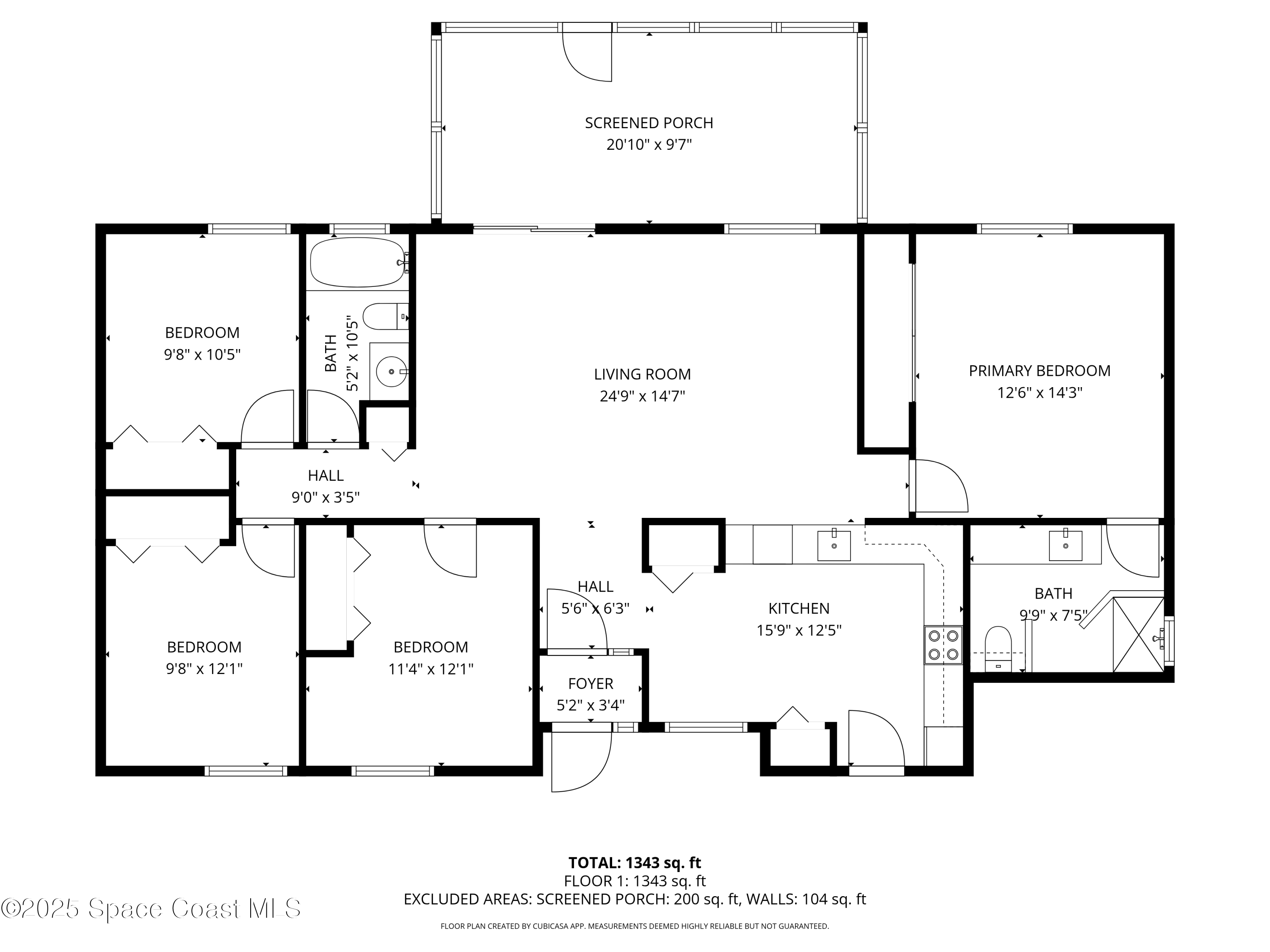 871 Southern Pine Trail Rockledge, FL 32955 - Photo 36 of 36 a picture of a floor plan