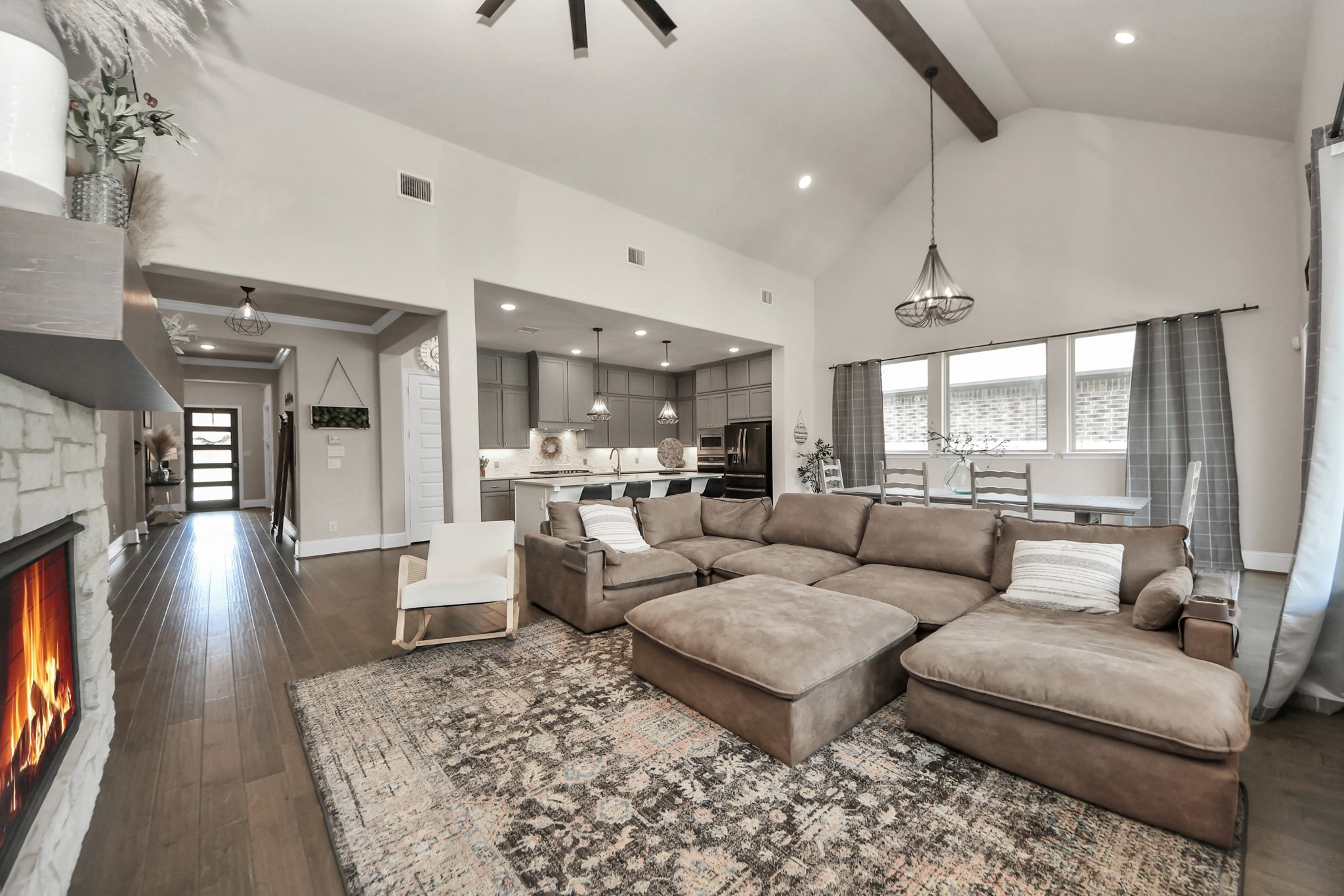 633 Ashbrook Ridge Lane Pinehurst, TX 77362 - Photo 12 of 35 a living room with furniture and wooden floor