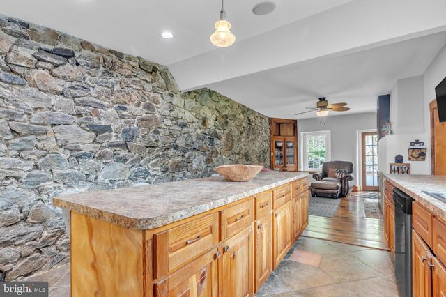 a view of a kitchen and living room