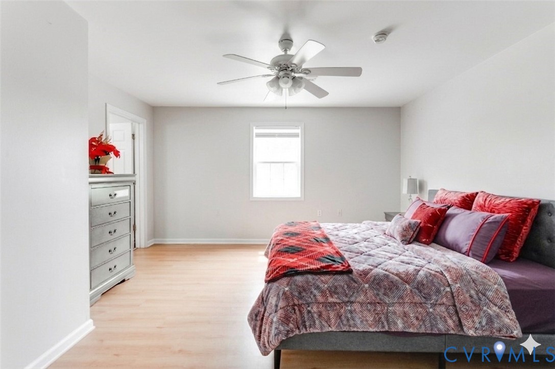 1474 Welsh Tract Road Charlotte Court House, VA 23923 - Photo 19 of 48 Bright bedroom featuring wood-finish flooring, a c