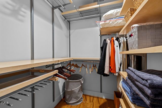 a view of a walk in closet